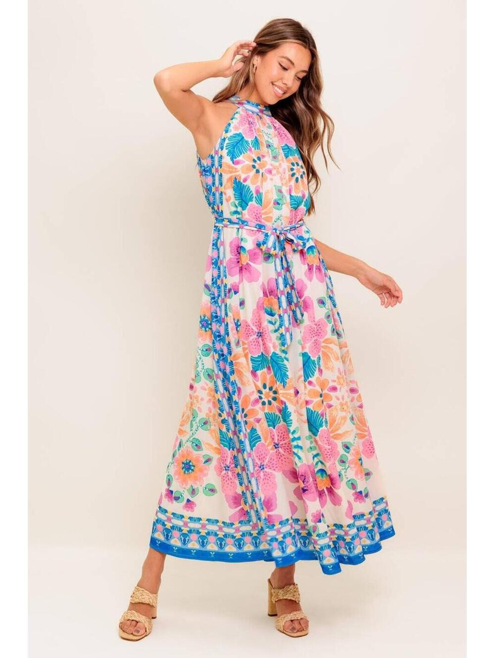 Island Bloom Maxi Dress